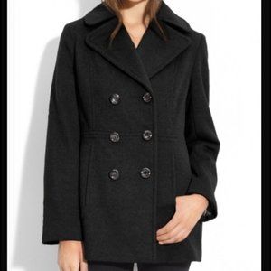 Calvin Klein Women’s Double Breasted Wool Pea Coat